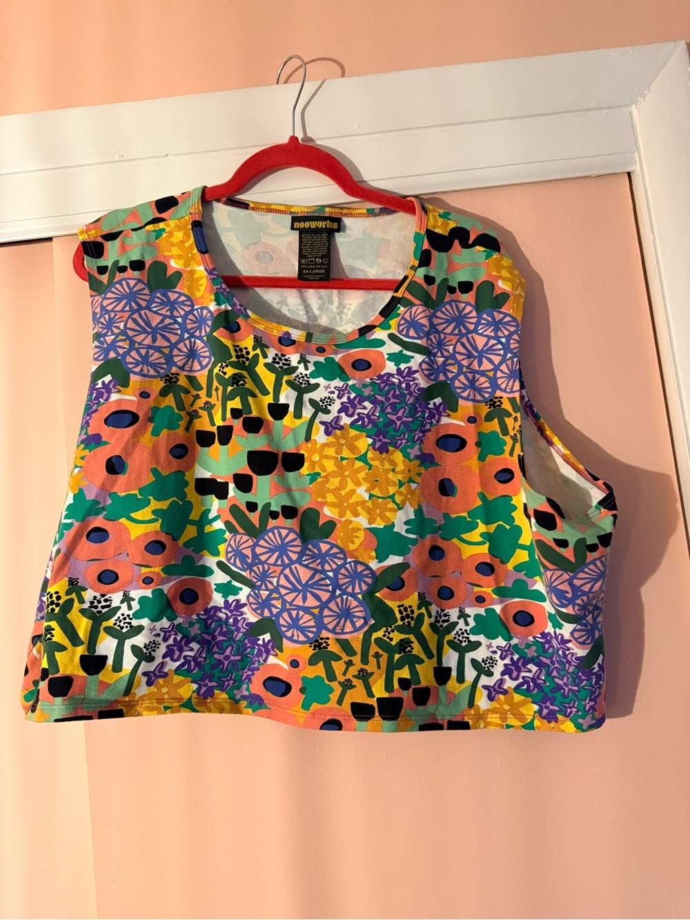 Multicolor Floral Crop Tank Top